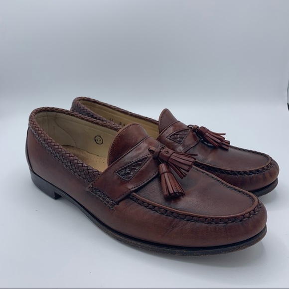Allen Edmonds Maxfield Braided Tassel Loafers, Made in USA, 10D, Men's Size 11